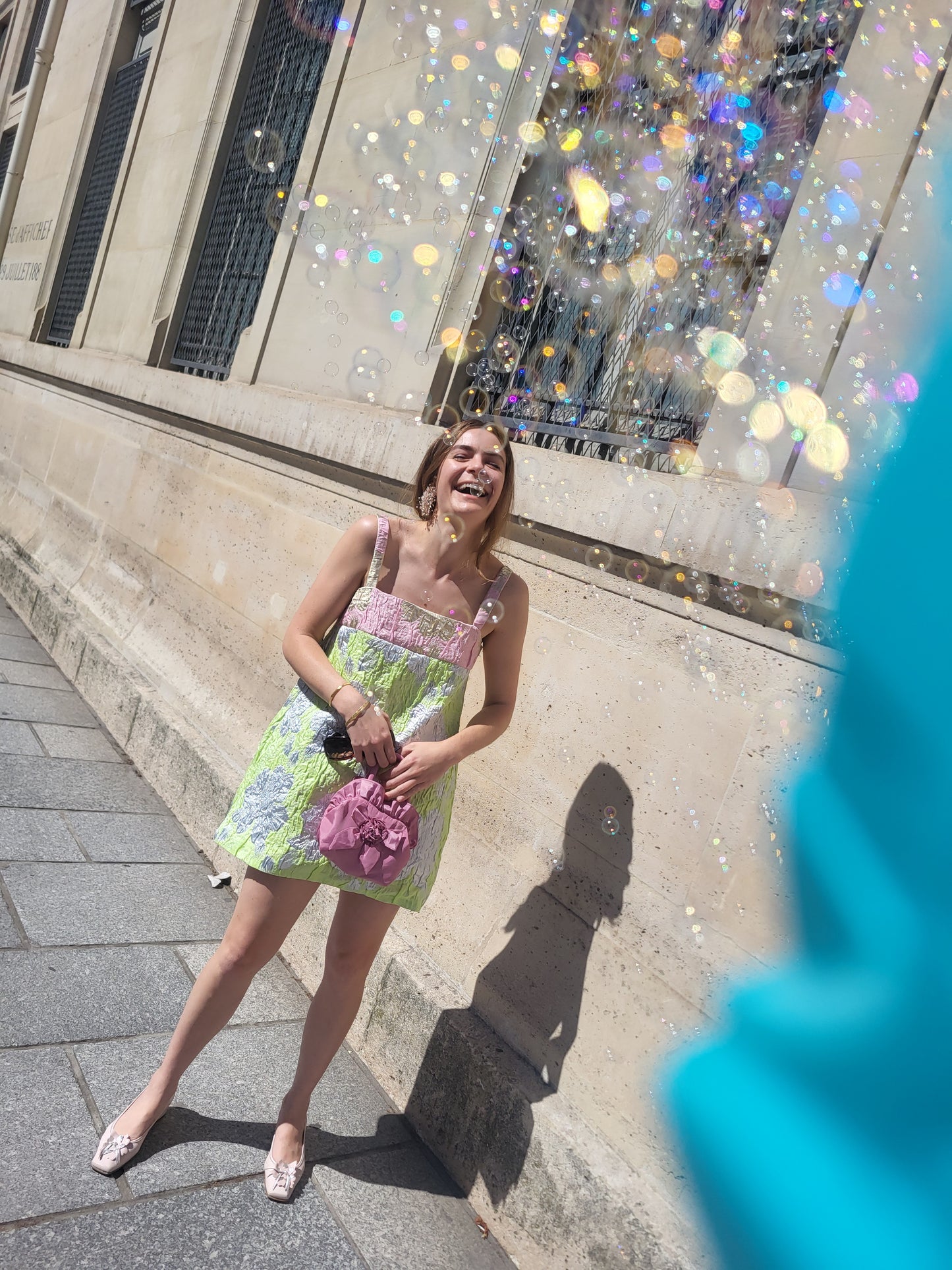 Betty Dress Pink/Green