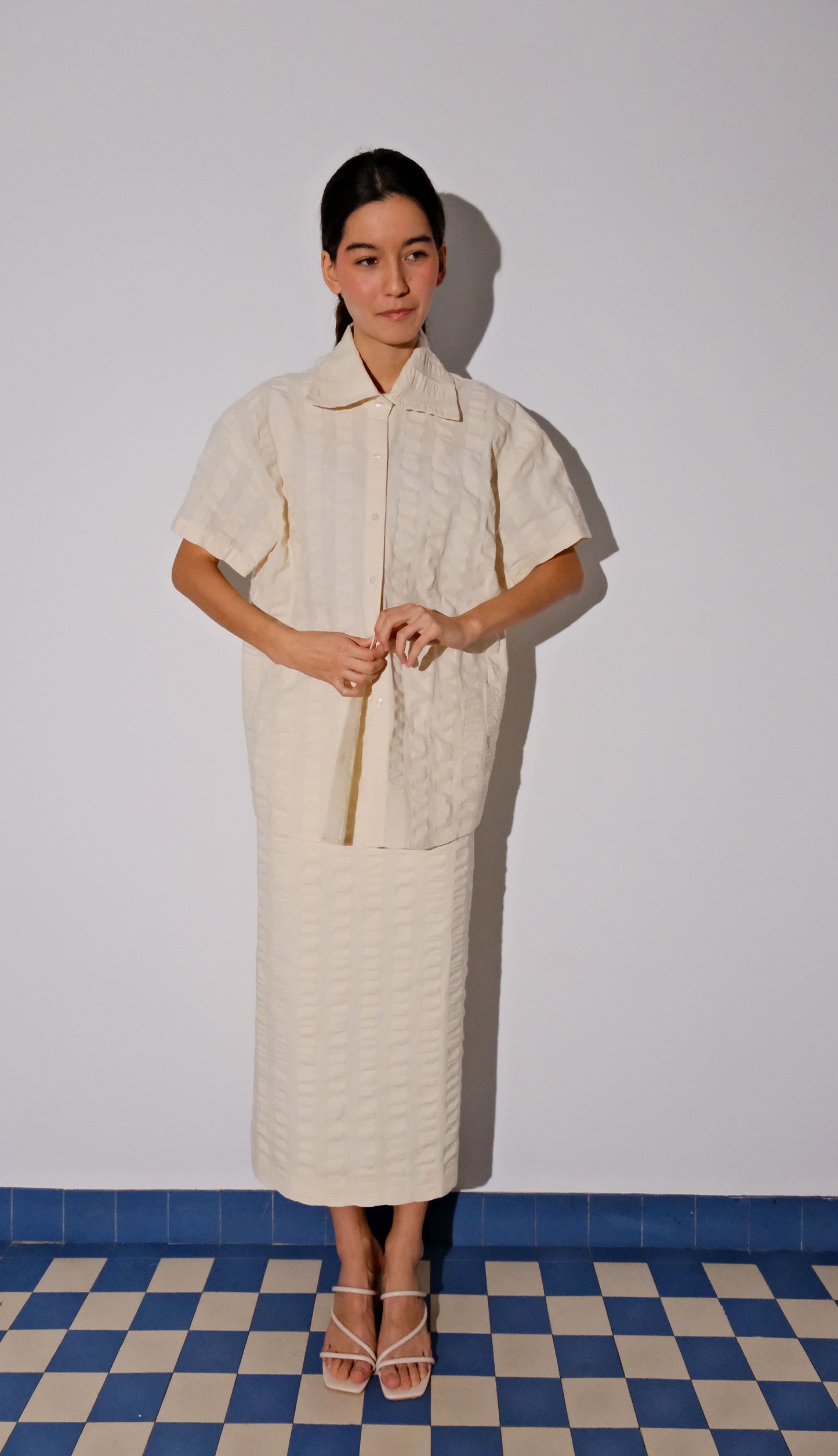 Ava Skirt - Textured cotton