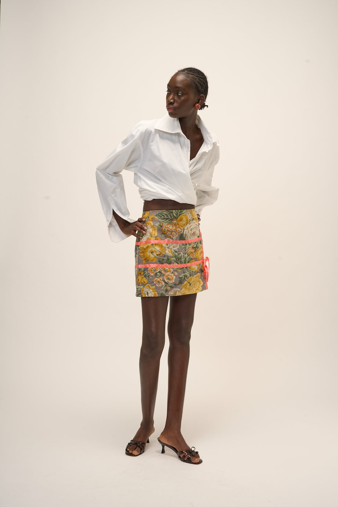 Floral Vintage Mini-Skirt