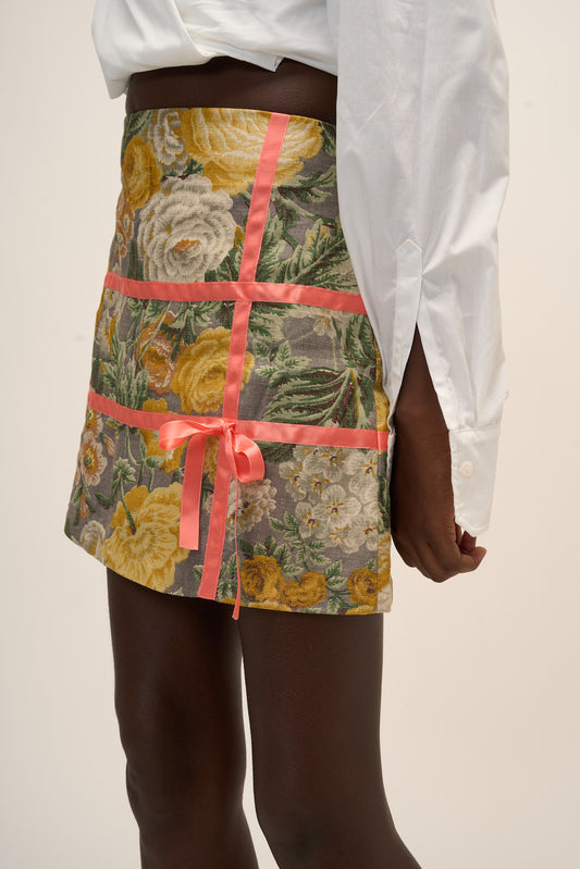 Floral Vintage Mini-Skirt