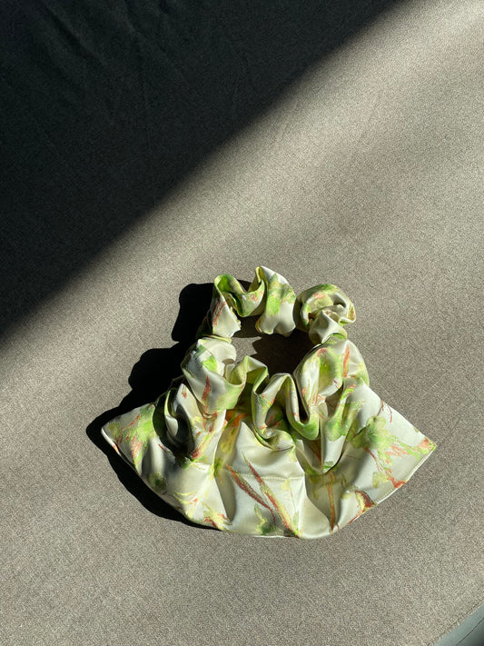 Brocade Pouch - White