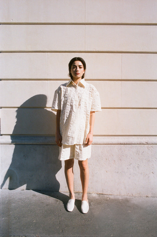 JOAN SHIRT - BEIGE - UNIQUE PIECE