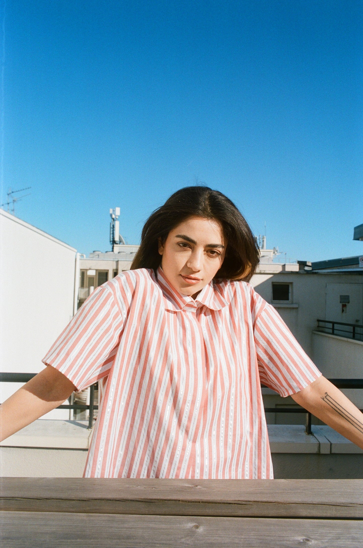 JOAN SHIRT - PINK STRIPES - LIMITED