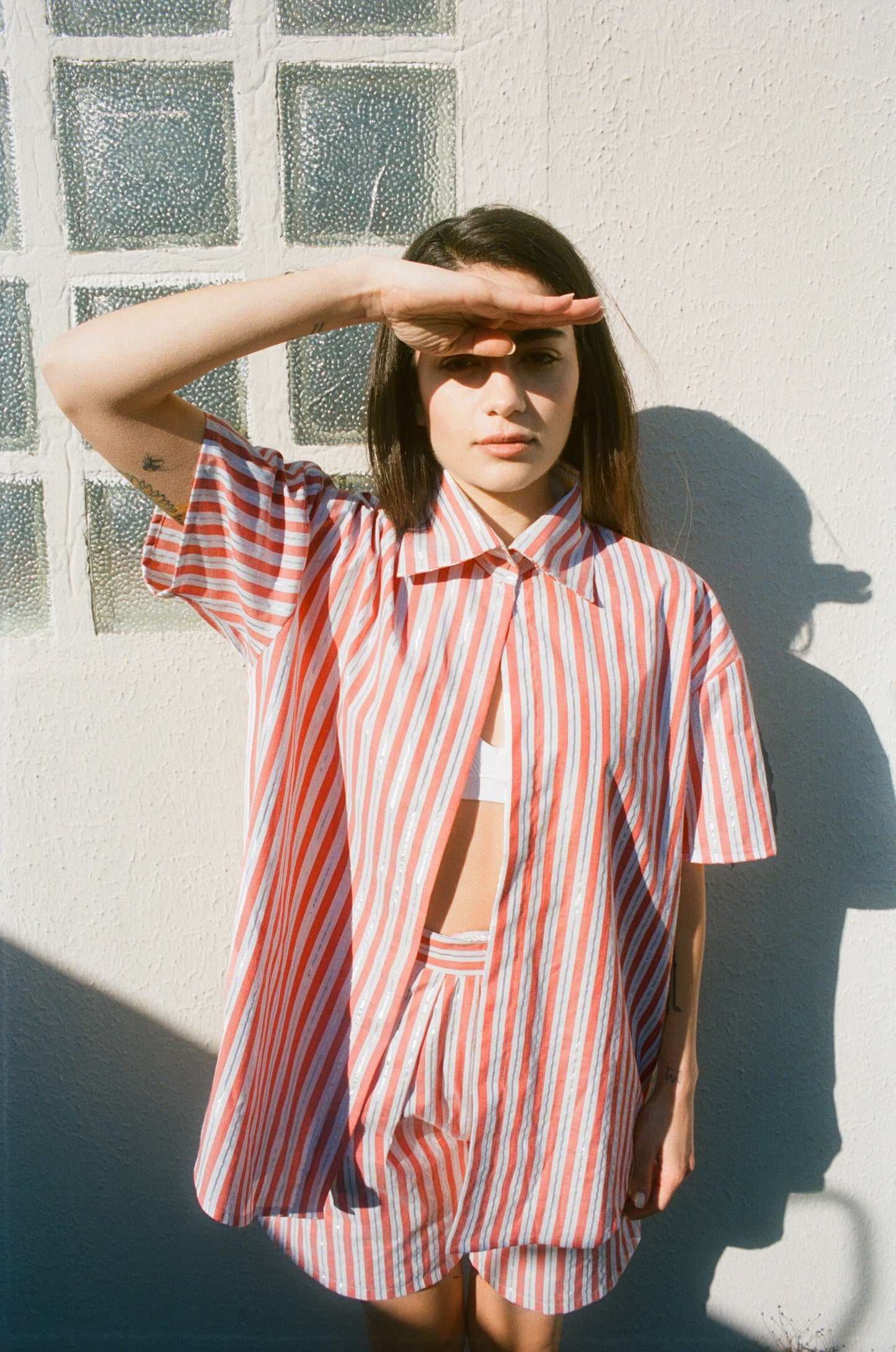 JOAN SHIRT - PINK STRIPES - LIMITED