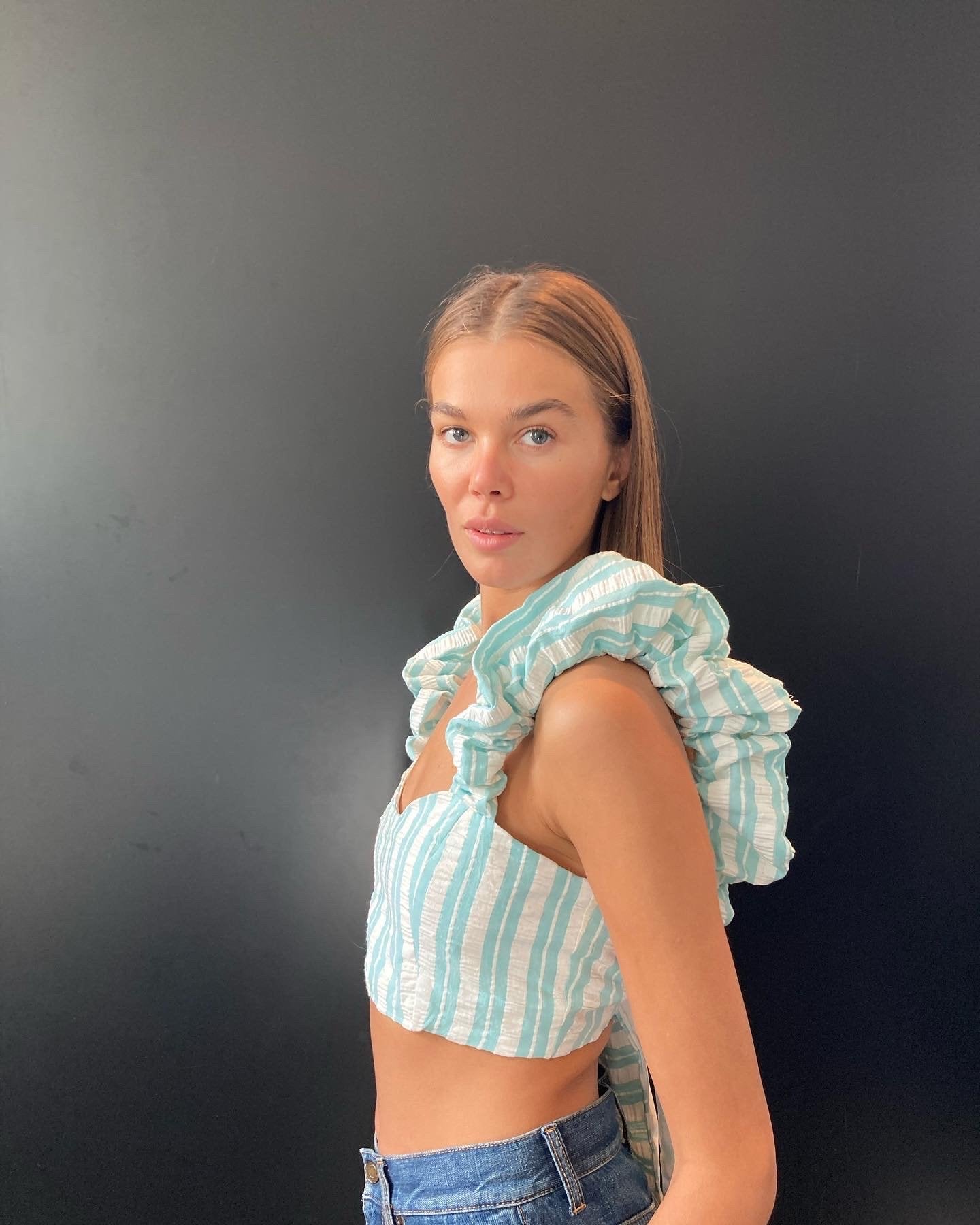 GRETA TOP - AEGEAN BLUE