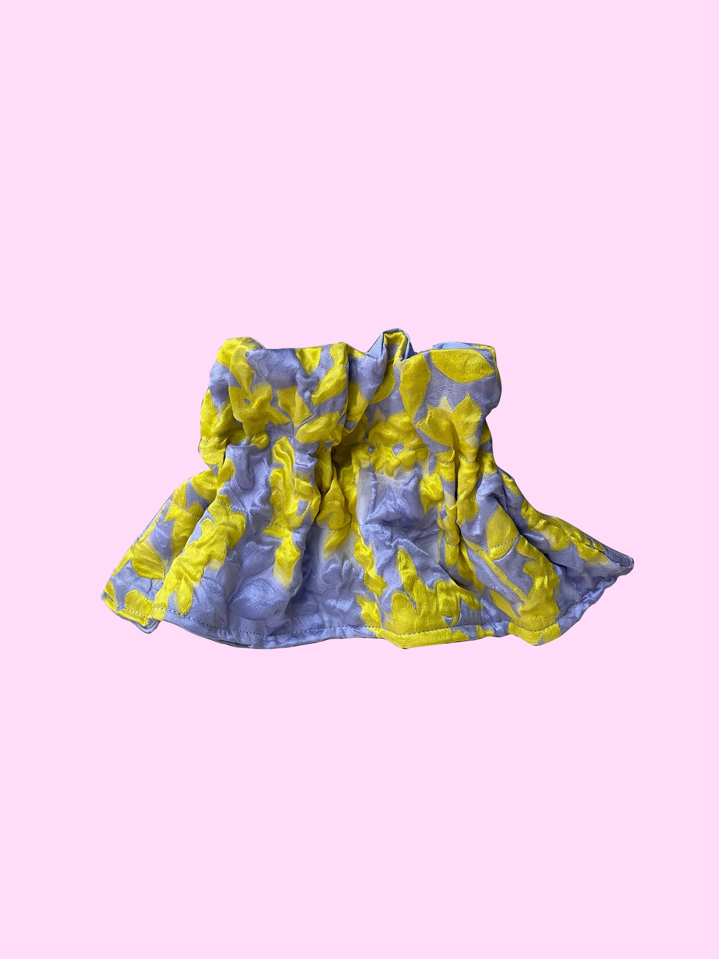 Scrunchy Pouch - Lilac brocade