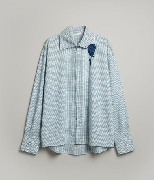 Joan talks to daisies