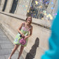 Betty Dress Pink/Green