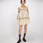 Puff Top/Skirt Brocade OffWhite