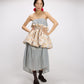 Puff Top/Skirt Brocade OffWhite