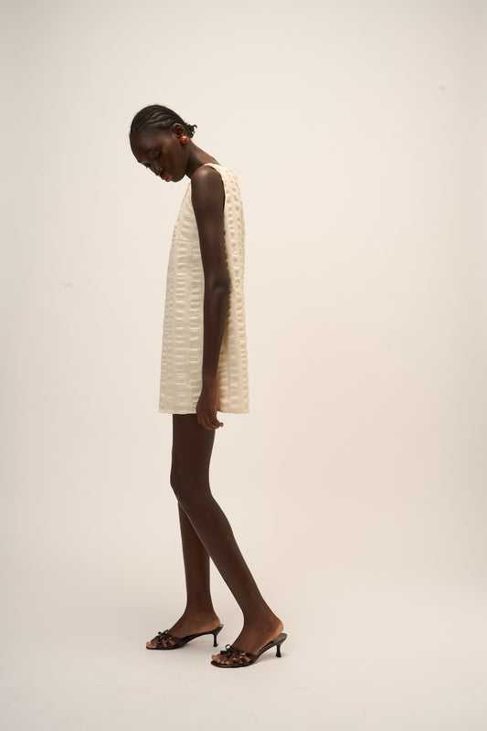 Ava dress - Offwhite Cotton