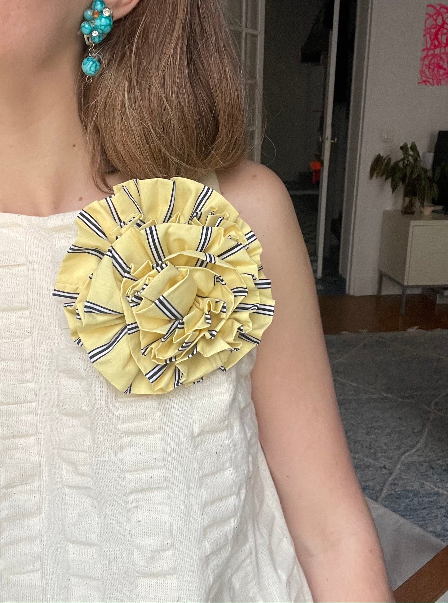 Yellow Flower Brooch