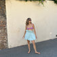 Puff Top/Skirt Turquoise