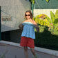 Puff Top/Skirt Turquoise