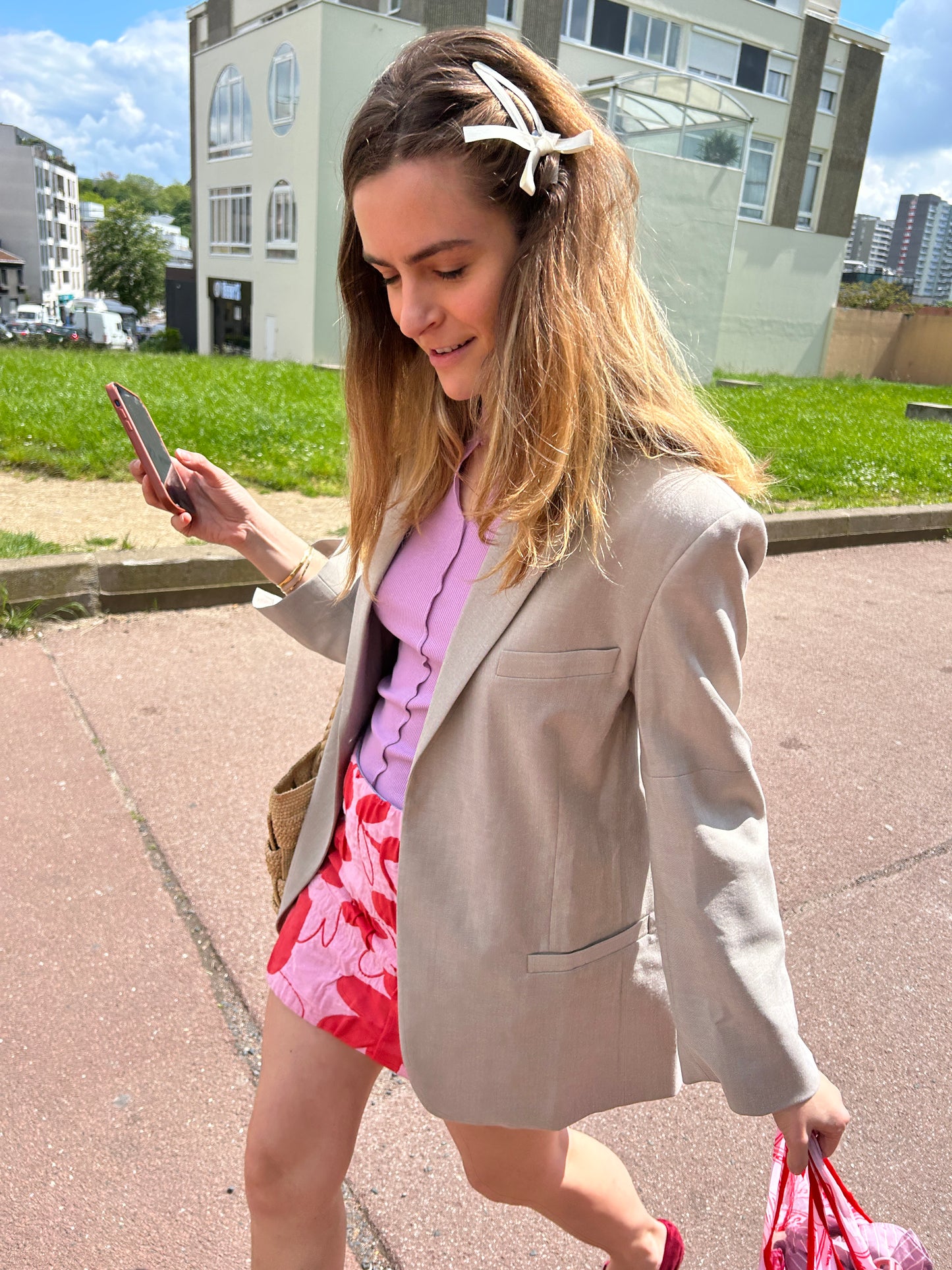 Red Poppy Mini Skirt