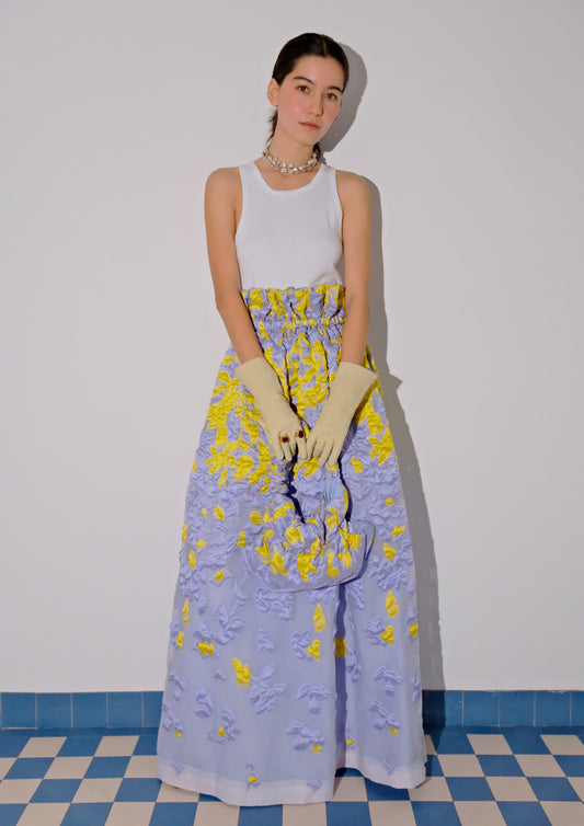 Lilac Puff long skirt