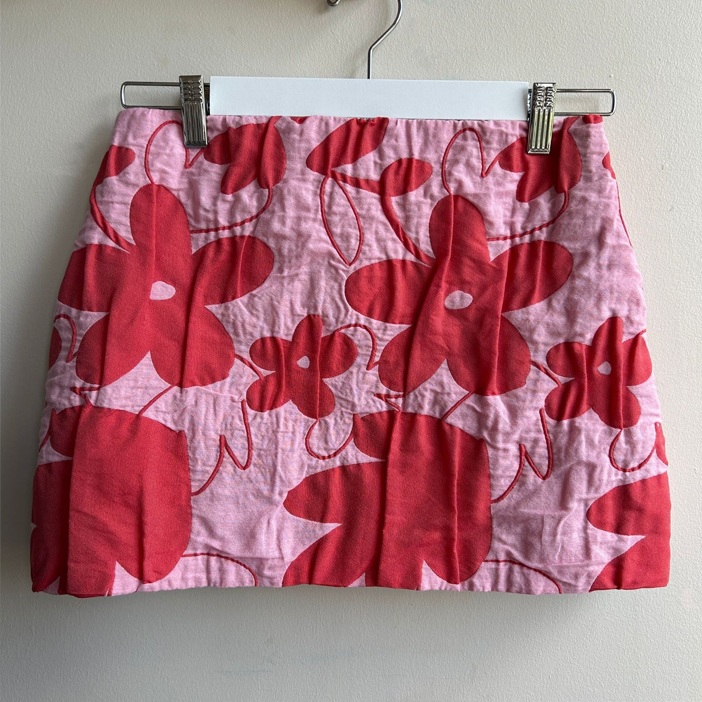 Red Poppy Mini Skirt